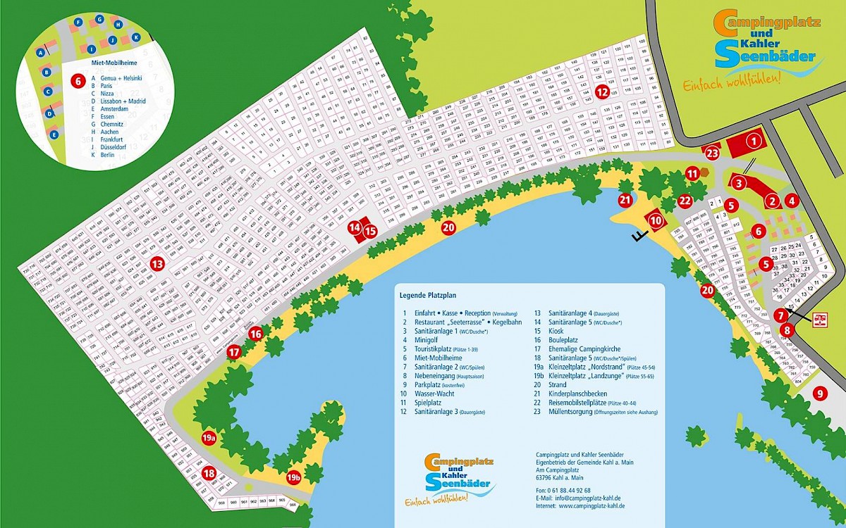 Campingplatz und Kahler Seenbäder